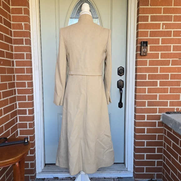 Harve Benard Tan Wool Trench Coat - Picture 5 of 8